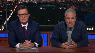 Jon Stewart emerges on <i>The Late Show</i> to rip Mitch McConnell on behalf of 9/11 first responders